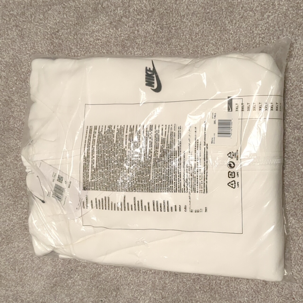 Nike Men's White 3XLT Sweater